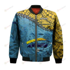 North York Astros Bomber Jacket 3D Printed Grunge Polynesian Tattoo