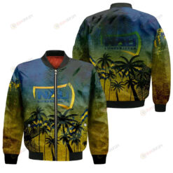 Northern Arizona Lumberjacks Bomber Jacket 3D Printed Coconut Tree Tropical Grunge