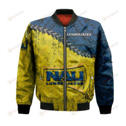 Northern Arizona Lumberjacks Bomber Jacket 3D Printed Grunge Polynesian Tattoo