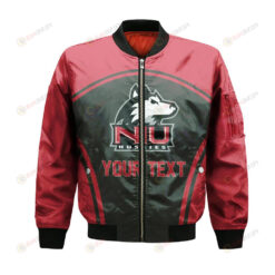Northern Illinois Huskies Bomber Jacket 3D Printed Custom Text And Number Curve Style Sport