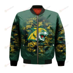 Northern Michigan Wildcats Bomber Jacket 3D Printed Camouflage Vintage
