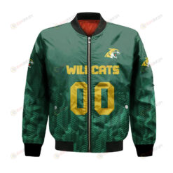 Northern Michigan Wildcats Bomber Jacket 3D Printed Team Logo Custom Text And Number