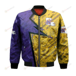 Northwestern State Demons Bomber Jacket 3D Printed Abstract Pattern Sport