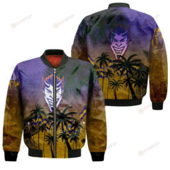 Northwestern State Demons Bomber Jacket 3D Printed Coconut Tree Tropical Grunge