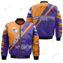 Northwestern State Demons Logo Bomber Jacket 3D Printed Cross Style