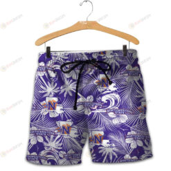 Northwestern State Demons Men Shorts Tropical Seamless