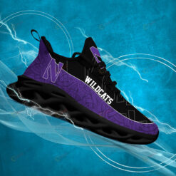 Northwestern Wildcats Logo Texture Pattern 3D Max Soul Sneaker Shoes