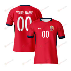 Norway 2023 Youth Away Custom Jersey - Red - All Over Printed Jersey