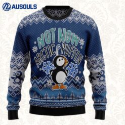 Not Now Arctic Puffin Ugly Sweaters For Men Women Unisex