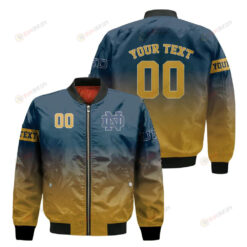 Notre Dame Fighting Irish Fadded Bomber Jacket 3D Printed
