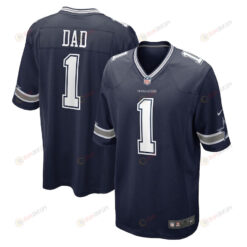 Number 1 Dad Dallas Cowboys Game Men Jersey - Navy