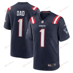 Number 1 Dad New England Patriots Game Men Jersey - Navy
