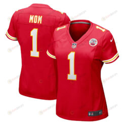 Number 1 Mom Kansas City Chiefs Game Women Jersey - Red