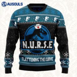 Nurse T Rex Ugly Sweaters For Men Women Unisex