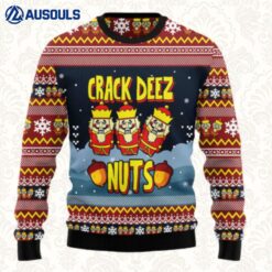 Nutcracker Crack Deez Nuts Ugly Sweaters For Men Women Unisex