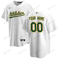 Oakland Athletics Home Custom Men Jersey - White