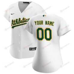 Oakland Athletics Women's Home Custom Jersey - White