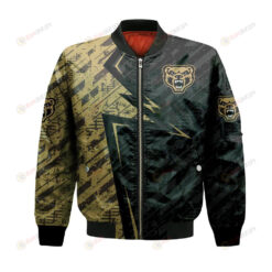 Oakland Golden Grizzlies Bomber Jacket 3D Printed Abstract Pattern Sport