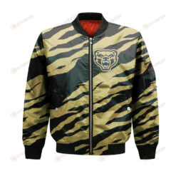 Oakland Golden Grizzlies Bomber Jacket 3D Printed Sport Style Team Logo Pattern