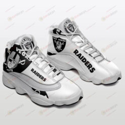 Oakland Raiders Logo Pattern Air Jordan 13 Shoes Sneakers