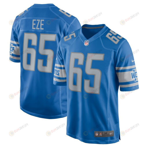 Obinna Eze Detroit Lions Player Game Jersey - Blue