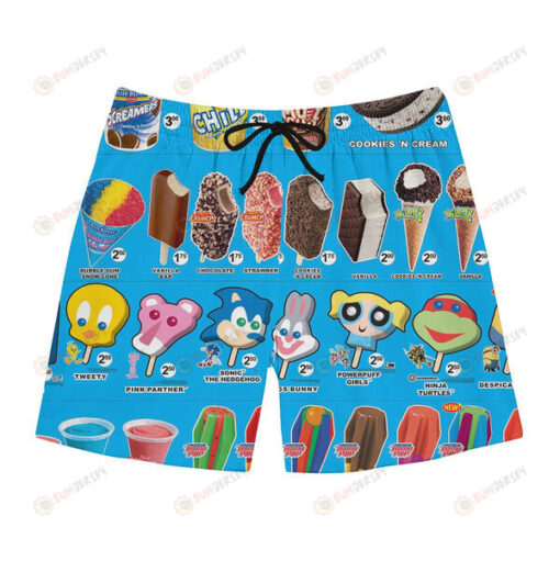 Obsessed With The Ice Cream Hawaiian Men Shorts Swim Trunks - Print Shorts