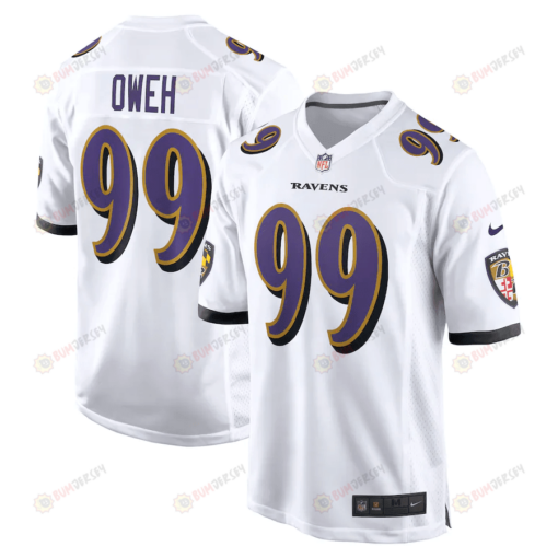 Odafe Oweh 99 Baltimore Ravens Game Jersey - White