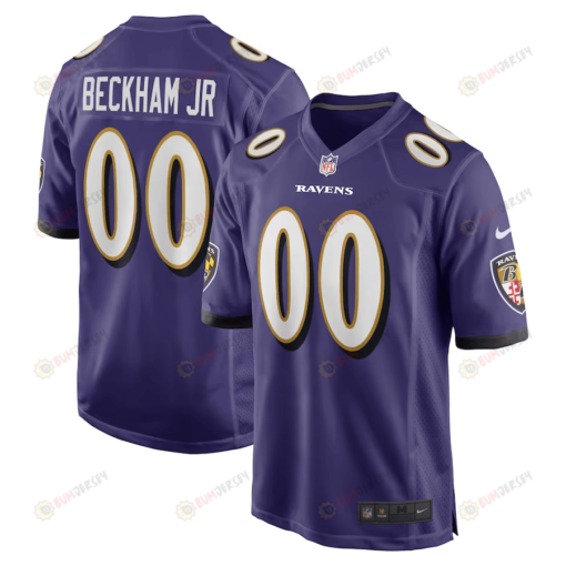 Odell Beckham Jr. 00 Baltimore Ravens Men's Jersey - Purple