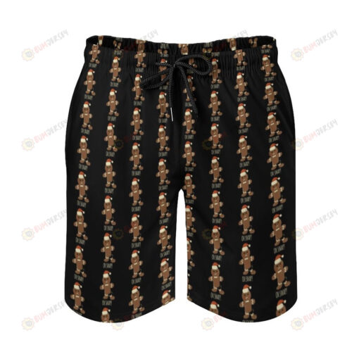 Oh Snap Gingerbread Man Hawaiian Shorts Summer Shorts Men Shorts - Print Shorts