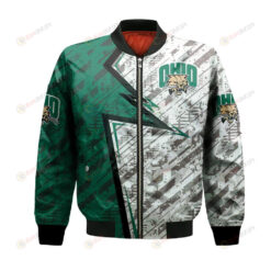 Ohio Bobcats Bomber Jacket 3D Printed Abstract Pattern Sport