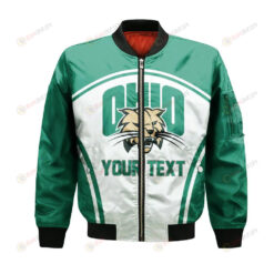 Ohio Bobcats Bomber Jacket 3D Printed Custom Text And Number Curve Style Sport