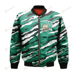 Ohio Bobcats Bomber Jacket 3D Printed Sport Style Team Logo Pattern