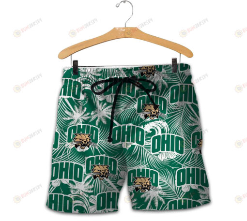 Ohio Bobcats Men Shorts Tropical Seamless