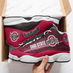 Ohio State Buckeyes Air Jordan 13 Shoes Sneakers In Red