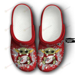 Ohio State Buckeyes Baby Yoda Custom Name Crocs Classic Clogs Shoes - AOP Clog