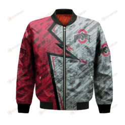 Ohio State Buckeyes Bomber Jacket 3D Printed Abstract Pattern Sport