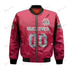 Ohio State Buckeyes Bomber Jacket 3D Printed Team Logo Custom Text And Number