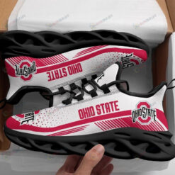 Ohio State Buckeyes Team Logo 3D Max Soul Sneaker Shoes