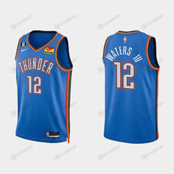 Oklahoma City Thunder 12 Lindy Waters III 2022-23 Icon Edition White Men Jersey