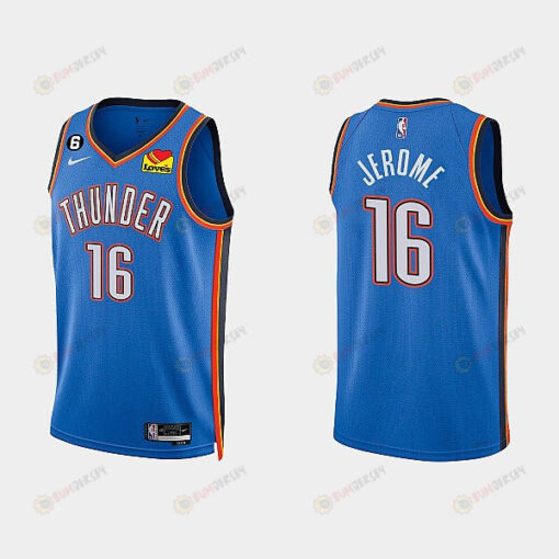 Oklahoma City Thunder 16 Ty Jerome 2022-23 Icon Edition White Men Jersey