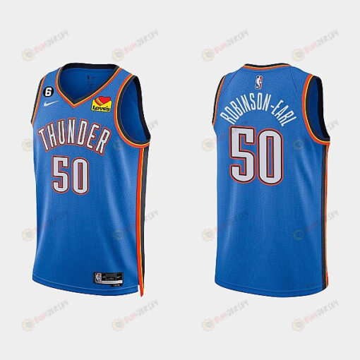 Oklahoma City Thunder 50 Jeremiah Robinson-Earl 2022-23 Icon Edition White Men Jersey