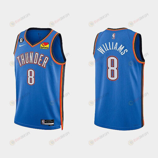 Oklahoma City Thunder 8 Jalen Williams 2022-23 Icon Edition White Men Jersey