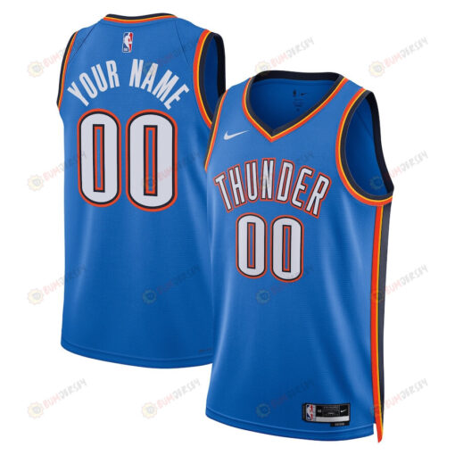 Oklahoma City Thunder Custom 00 Men 2022/23 Swingman Jersey - Icon Edition