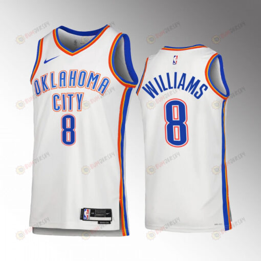 Oklahoma City Thunder Jalen Williams 8 2022-23 Association Edition White Jersey