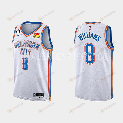 Oklahoma City Thunder Jalen Williams 8 2022-23 Association Edition White Men Jersey Swingman