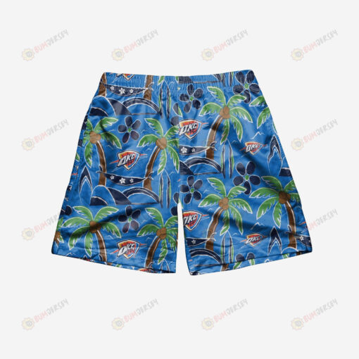 Oklahoma City Thunder Tropical Hawaiian Men Shorts Swim Trunks - Print Shorts