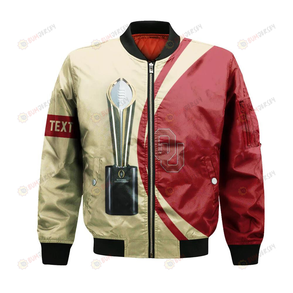 Oklahoma Sooners Bomber Jacket 3D Printed 2022 National Champions Legendary