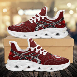 Oklahoma Sooners Custom Name Logo Pattern 3D Max Soul Sneaker Shoes