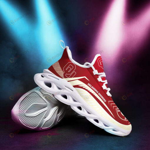 Oklahoma Sooners Logo Border Pattern 3D Max Soul Sneaker Shoes