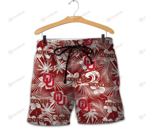 Oklahoma Sooners Men Shorts Tropical Seamless